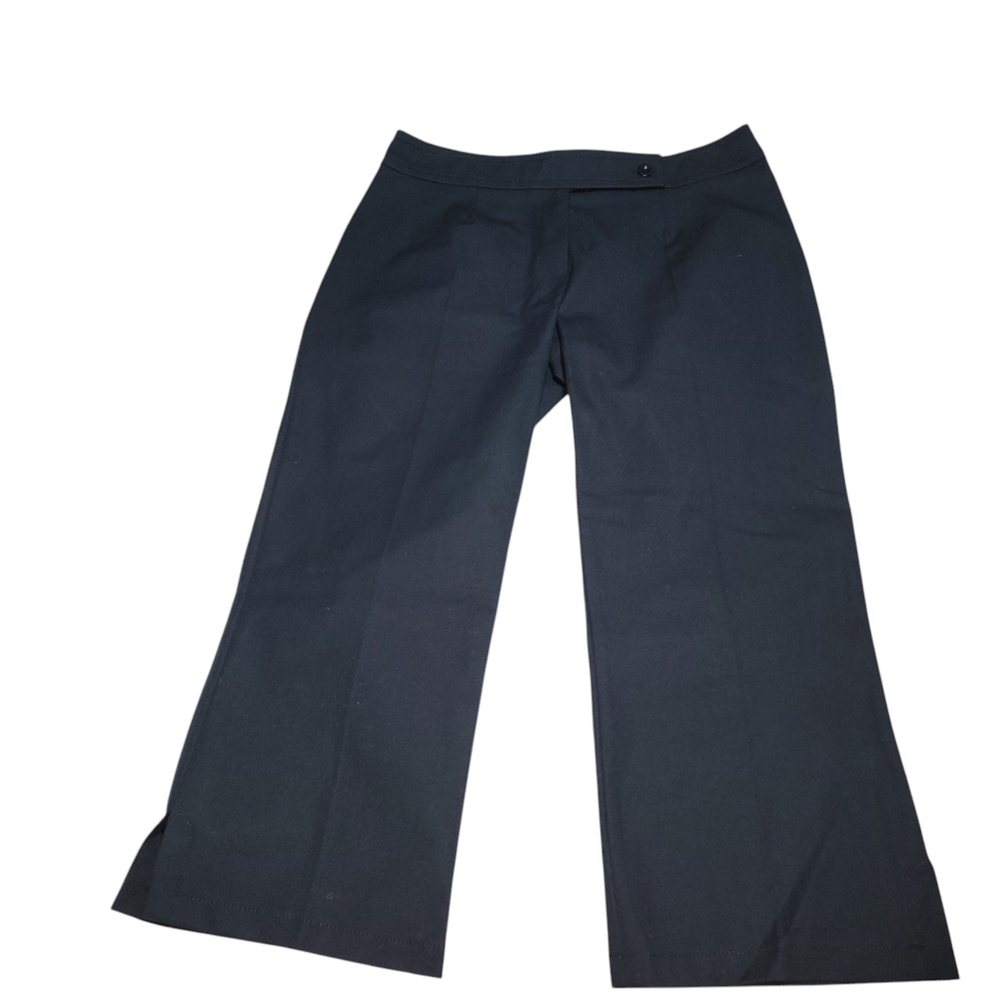 NWT Escada Black Wide-Leg Capris Size 42